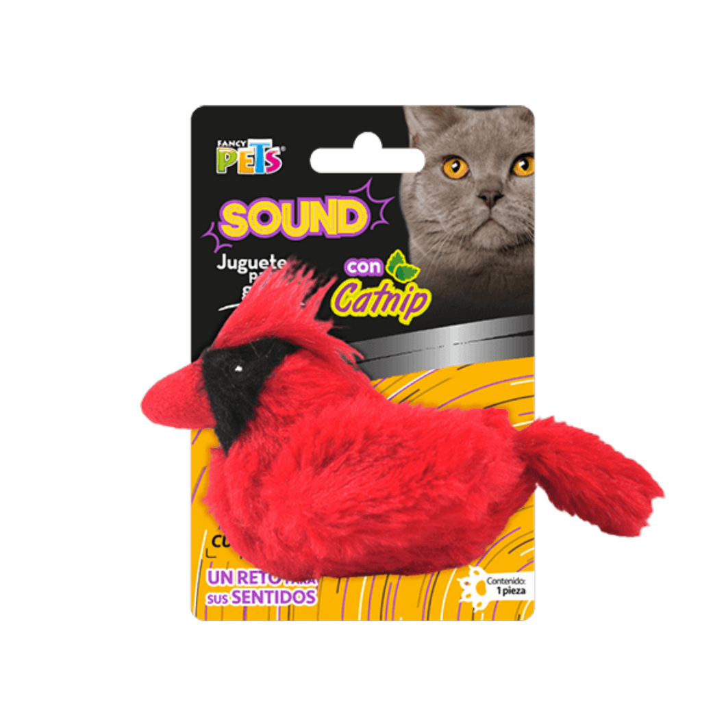 Aves de Peluche con Catnip y Sonido